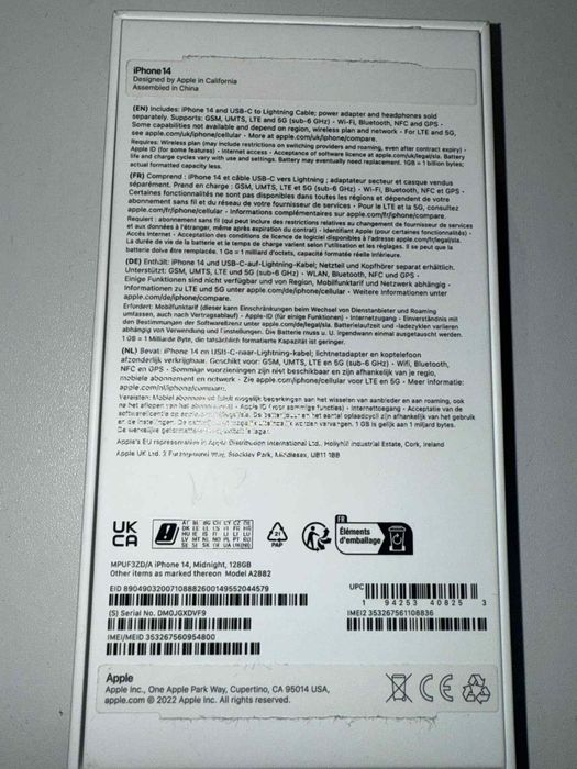 Iphone 14 128 GB kolor północ