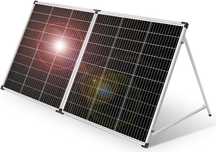 DOKIO Walizka solarna 200 W 18 V na baterie 12 V i stacja zasilająca
