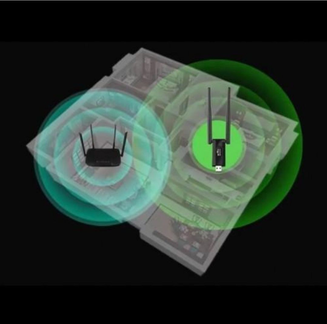 USB ретранслятор підсилювач WiFi сигналу (репітер) на 2 антени (9205).