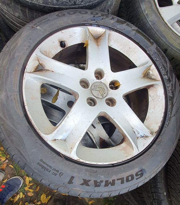 Alufelgi 17 koła 5x108 opony 2023rok 215/55R17 peugeot citroen