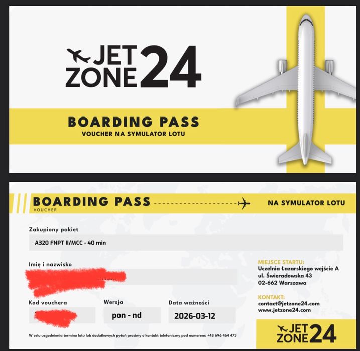 Voucher JetZone24 o wartosci 420 zl