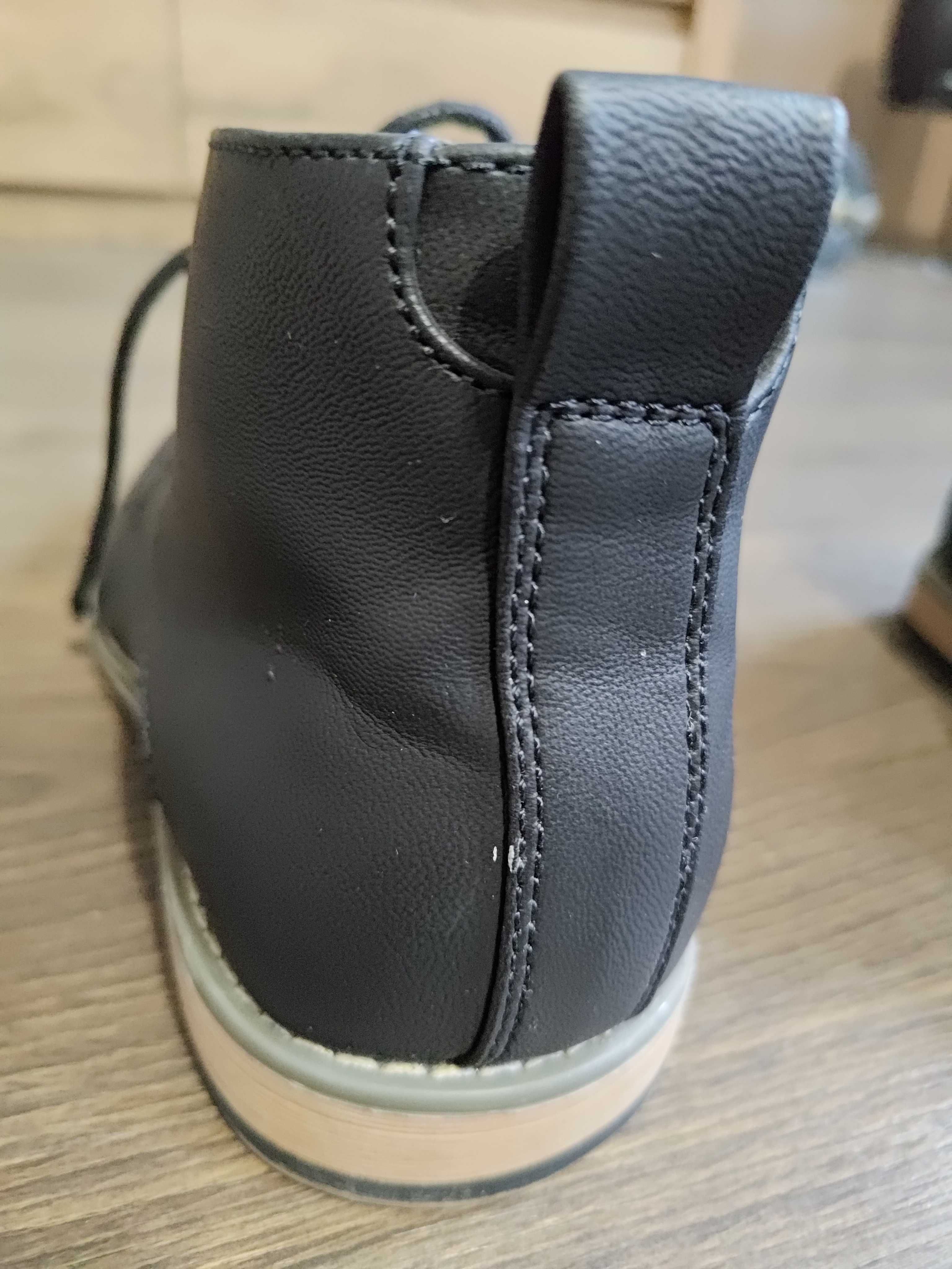 Buty męskie czarne chukka eleganckie Primark r. 40