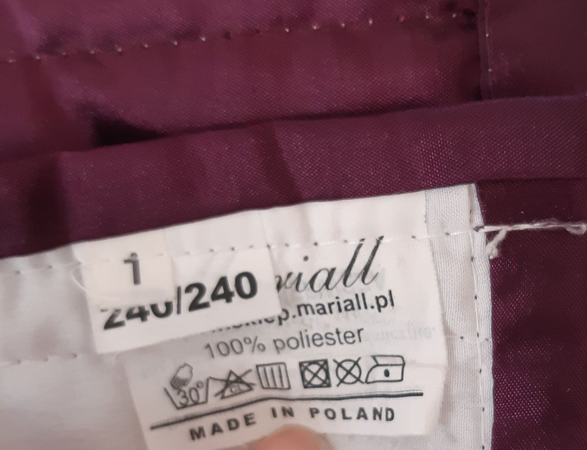 Narzuta na łóżko 240x240 + 2 poszewki na poduszki