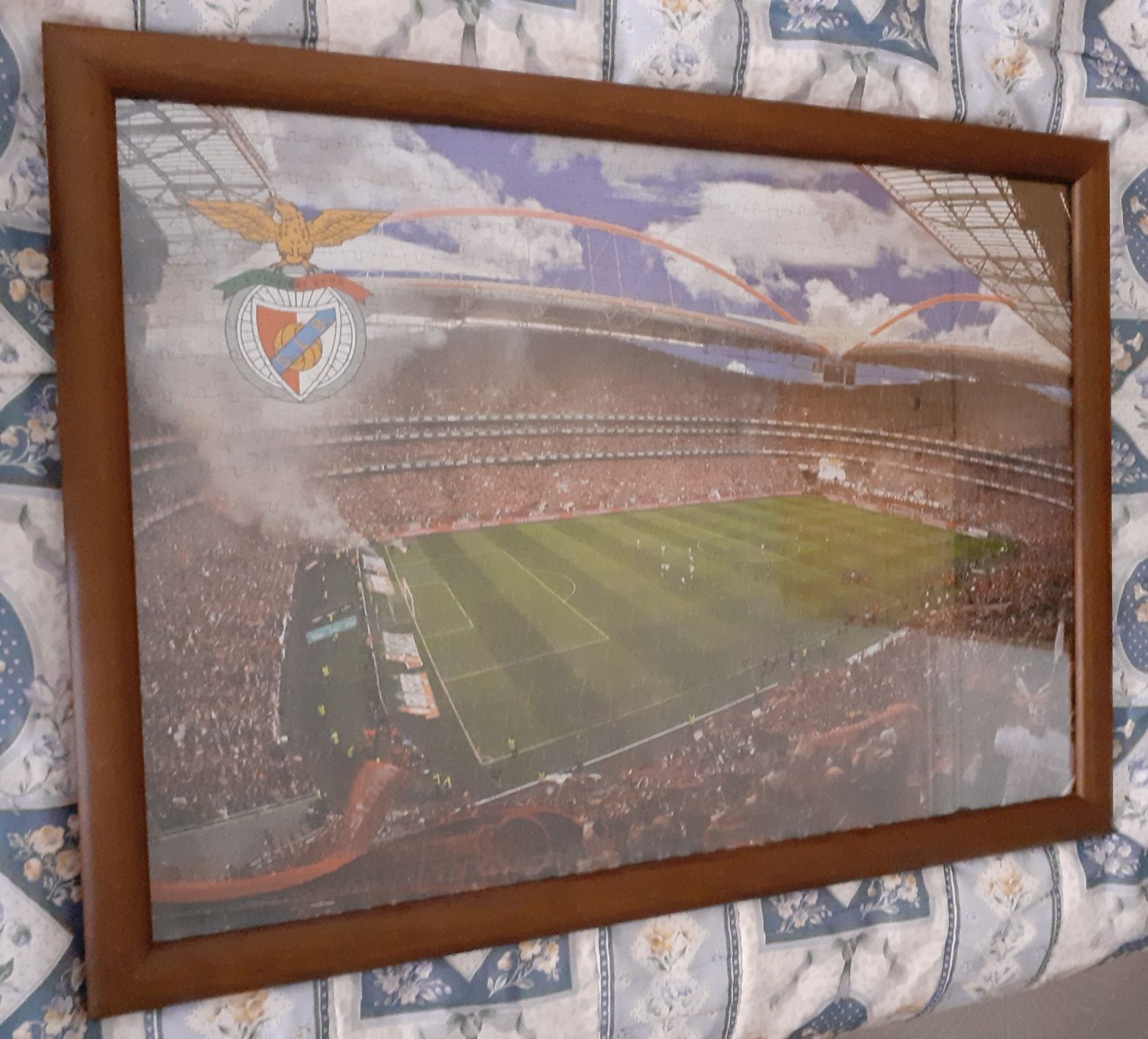 Quadro - Puzzle do Estádio da Luz emoldurado