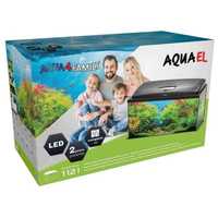 AQUA SZUT AKWARIUM Proste 112L zestaw akwariowy Komplet + LED D&N 2.0