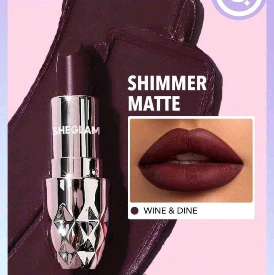 Batom cor de vinho - shimmer matte- novo selado