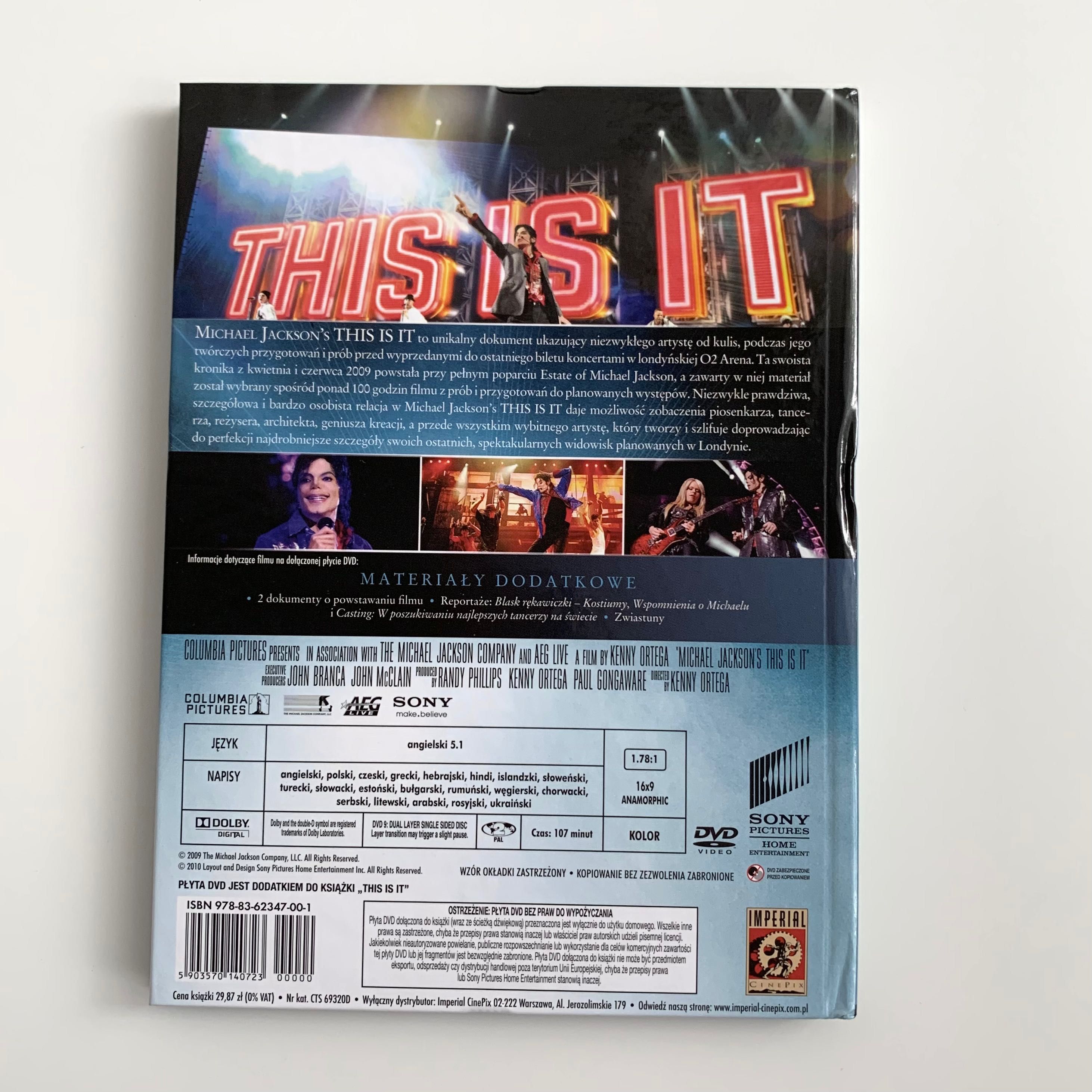 płyta DVD Michael Jakson’s This is It 2009