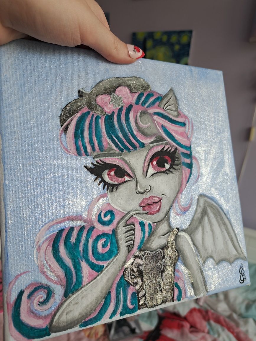 Rochelle obraz monster high obraz ręcznie malowany handmade rękodzieło