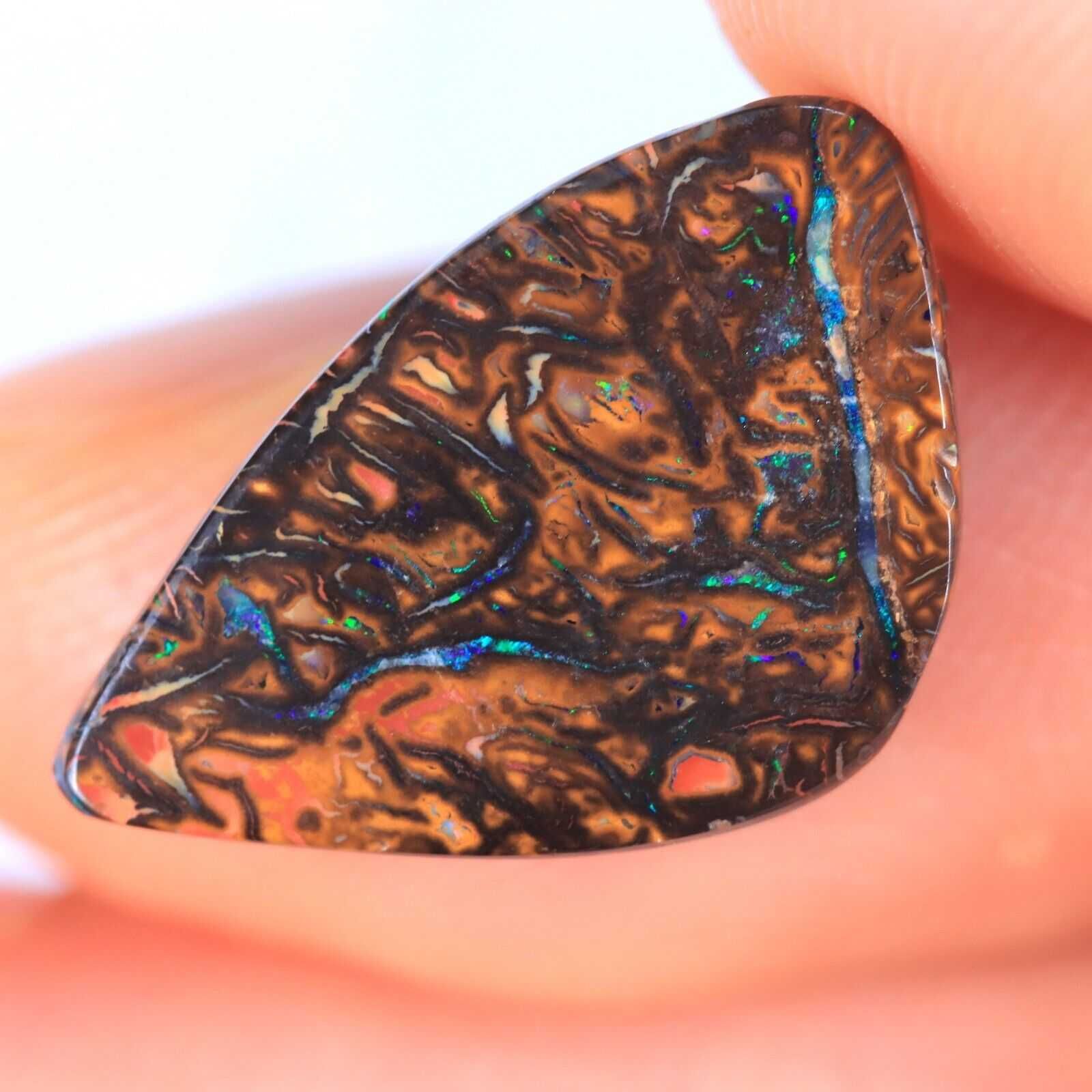 Талисман натуральный австралийский камень опал 6.31 Карат BOULDER Opal