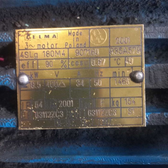 Silnik Elektryczny 18,5 KW Celma