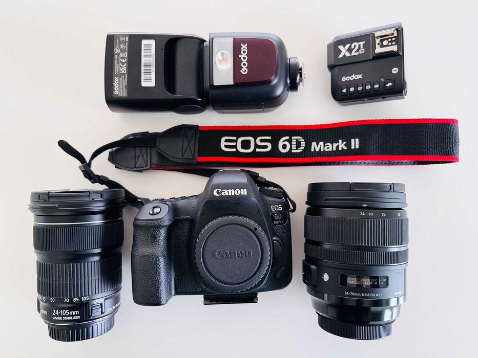 Canon EOS 6D Mark II + Sigma 24-70mm f/2.8 DG + Canon EF 24-105mm+ ...