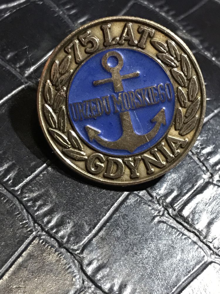 Odznaka 75 lat Urzędu Morskiego Gdynia odznaki