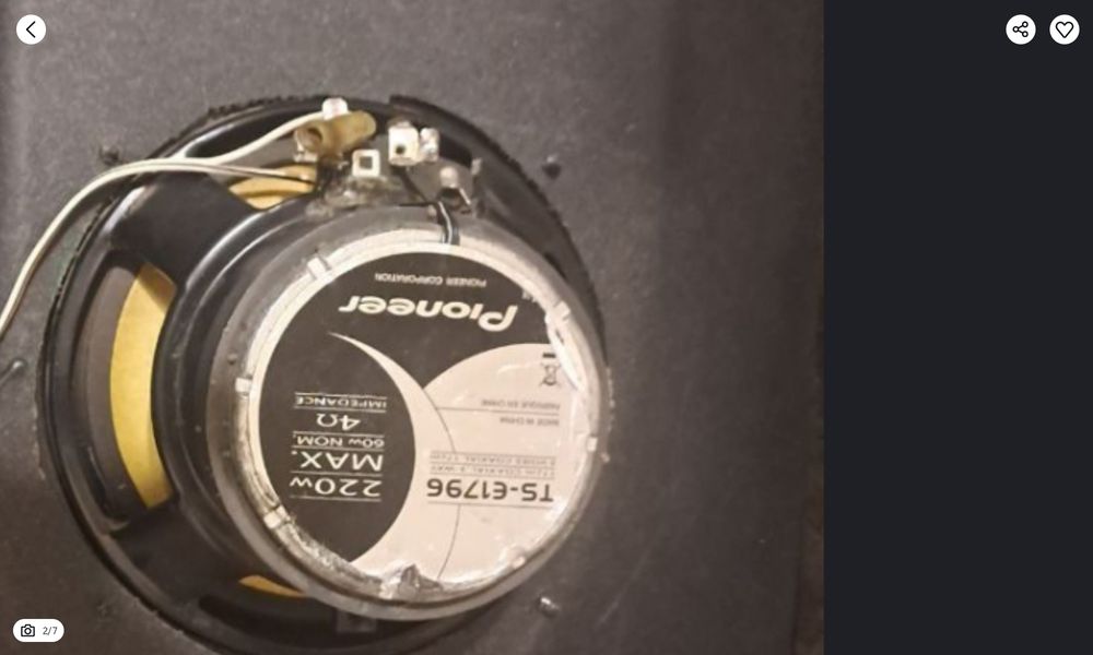 Б/в колонки   динаміки  Коаксіальна акустична система Pioneer TS-E1796