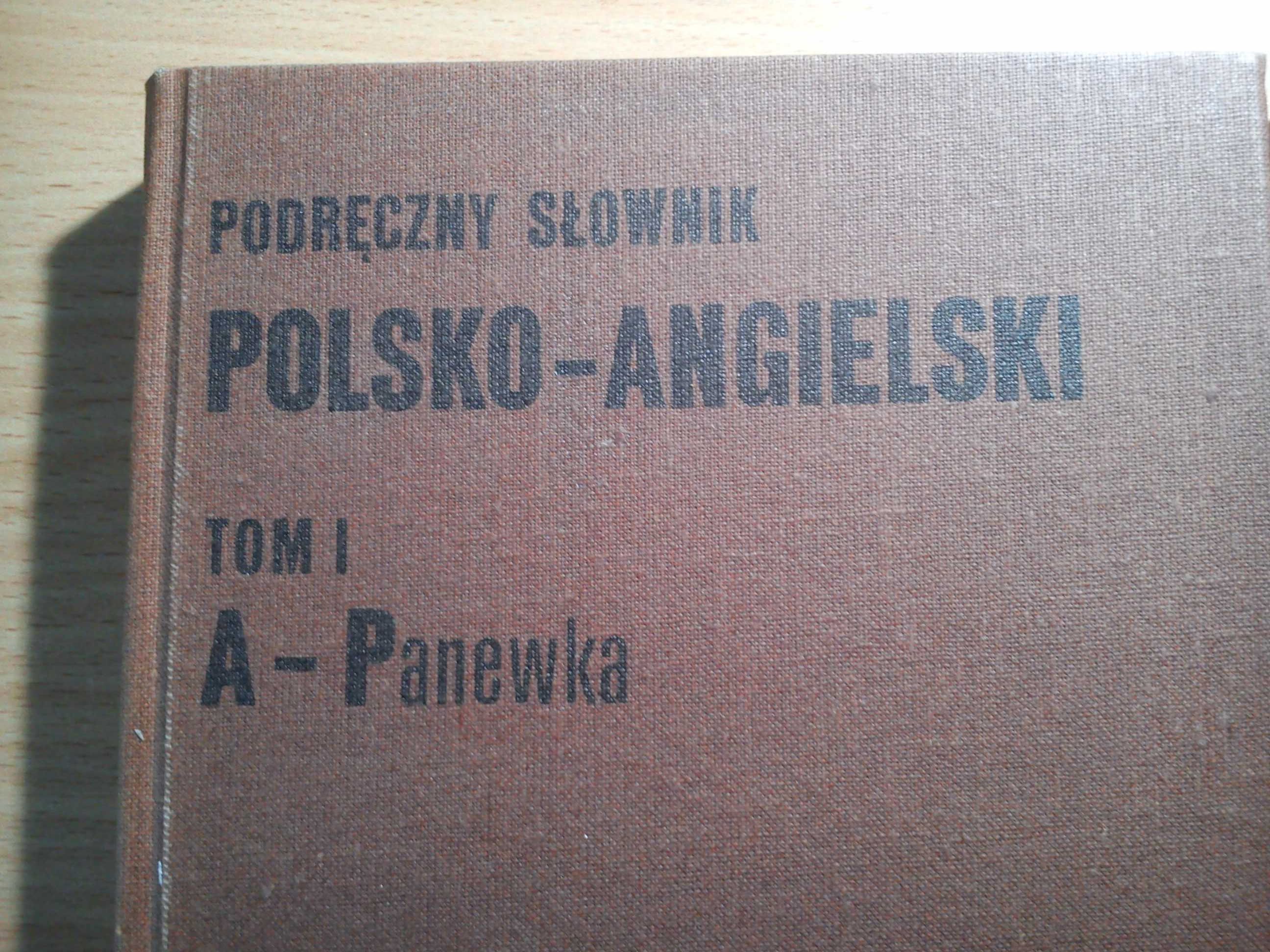 Podręczny słownik polsko-angielski 2 tomy z PRL