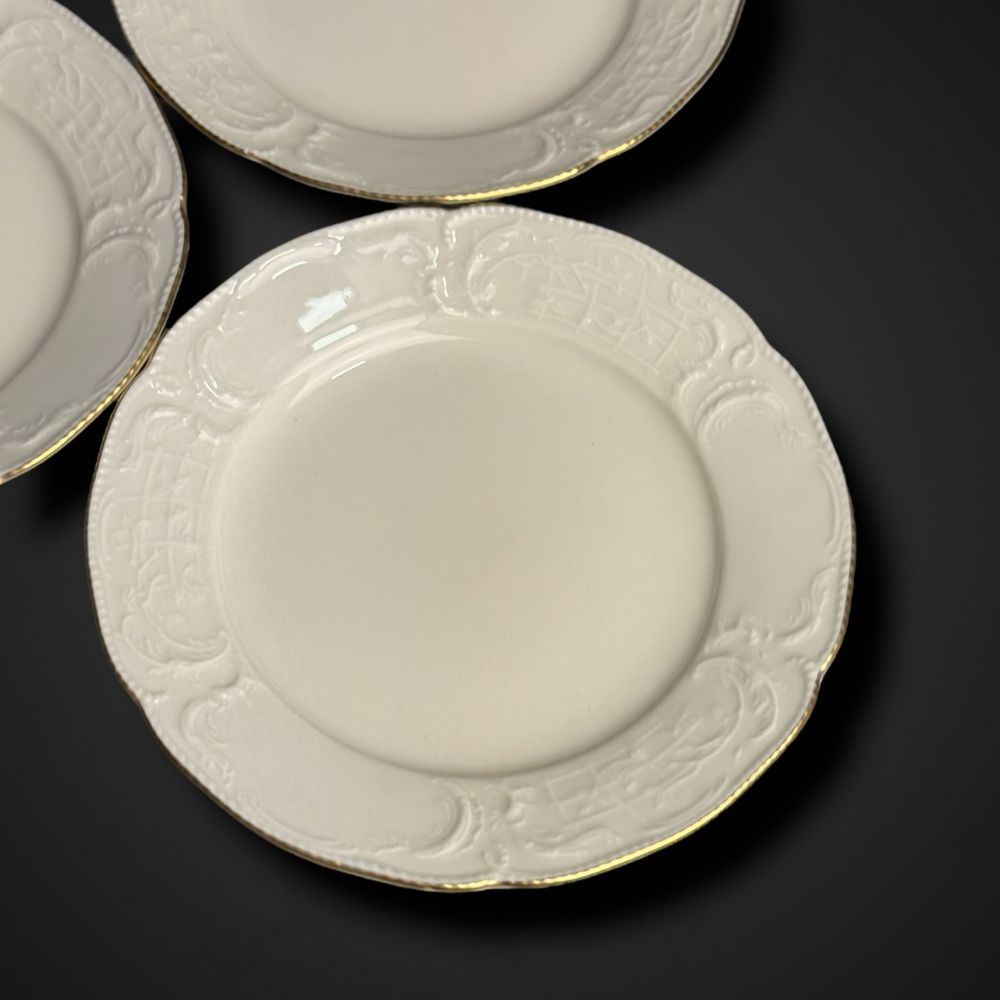 Rosenthal Sanssouci Gold ecru talerzyki deserowe 3szt. b51/07194