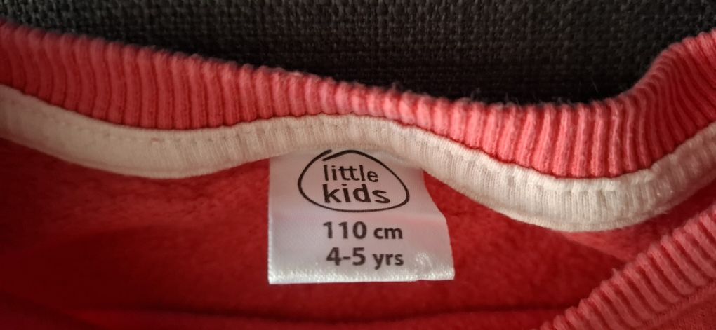 Bluza krój oversize skrócony stan rozmiar 110