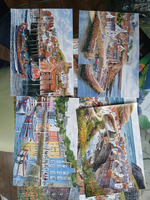 Пазли Gibsons 4 пазли по 500 сигментів в одній коробці