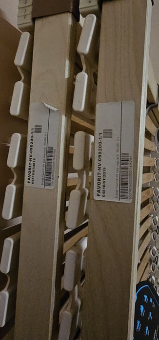 Stelaż Favorit NV bukowy 90x200 180x200 solidny regulowana twardość