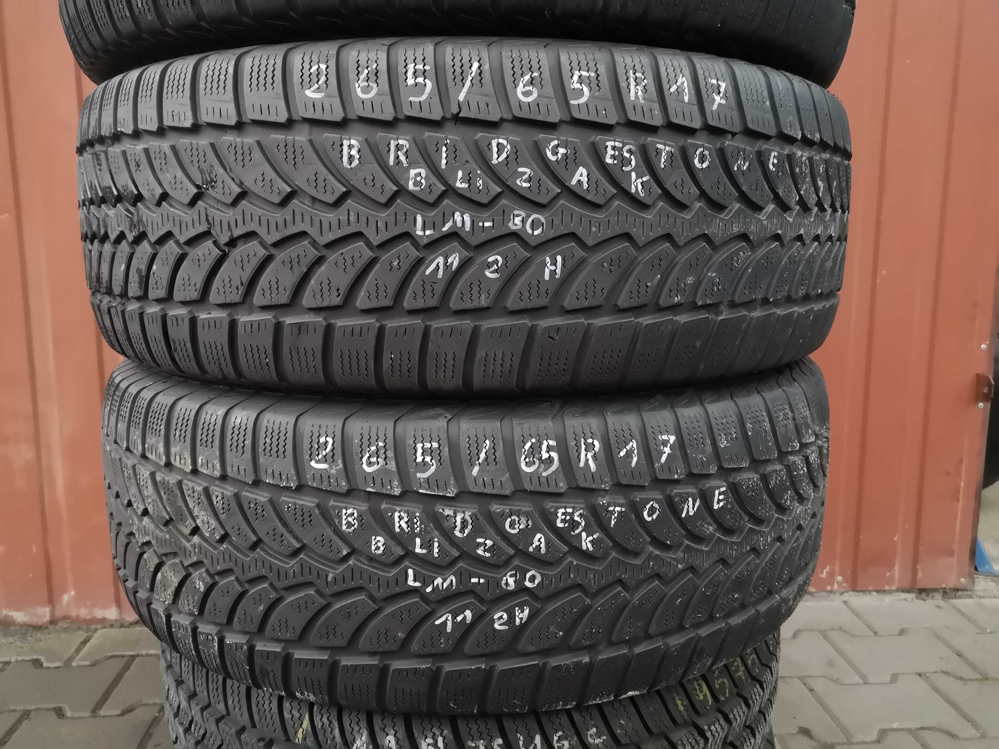 265/65 R17 112H - Bridgestone Blizzak LM-80 (4 sztuki)