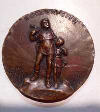 medal pamiątkowy J. Schiller, Wilhelm Tell 1905 antyk