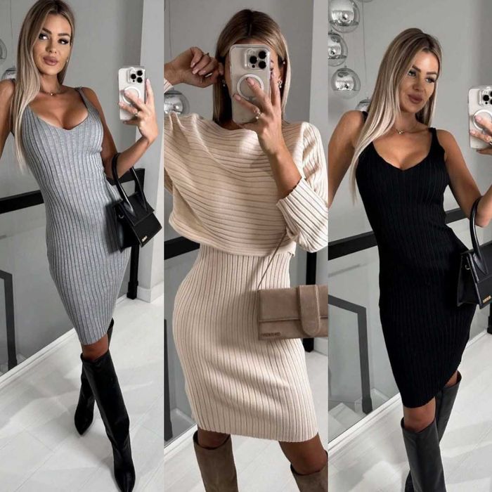 В наличии! Стильное женское платье  есть 3 цвета + Подарок*