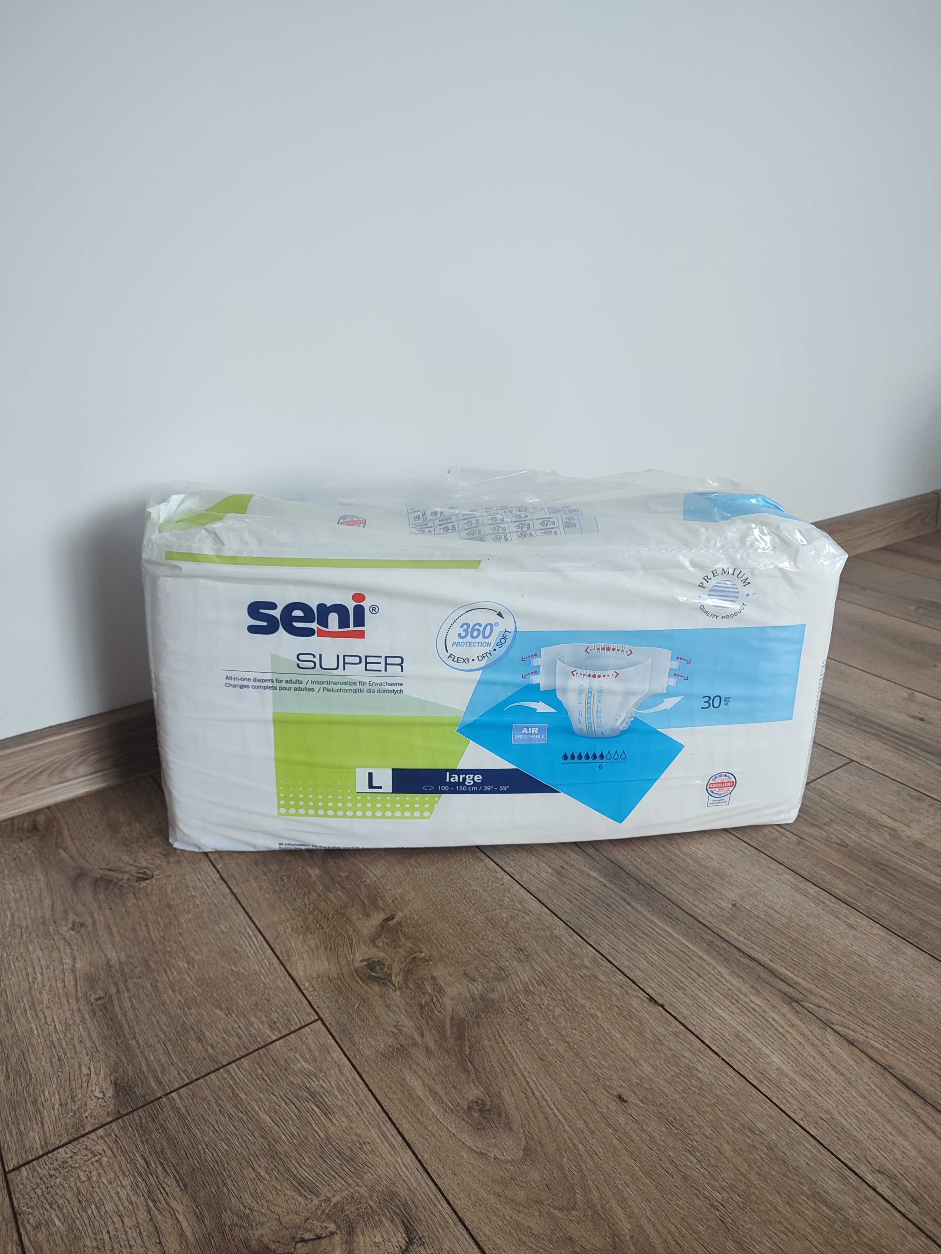 Pieluchy pampersy dla dorosłych Seni super L  30 szt jednorazowe