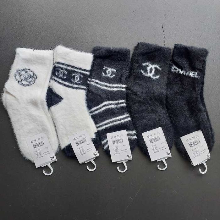 Теплі жіночі шкарпетки Louis Vuitton, Chanel. Теплые женские носки