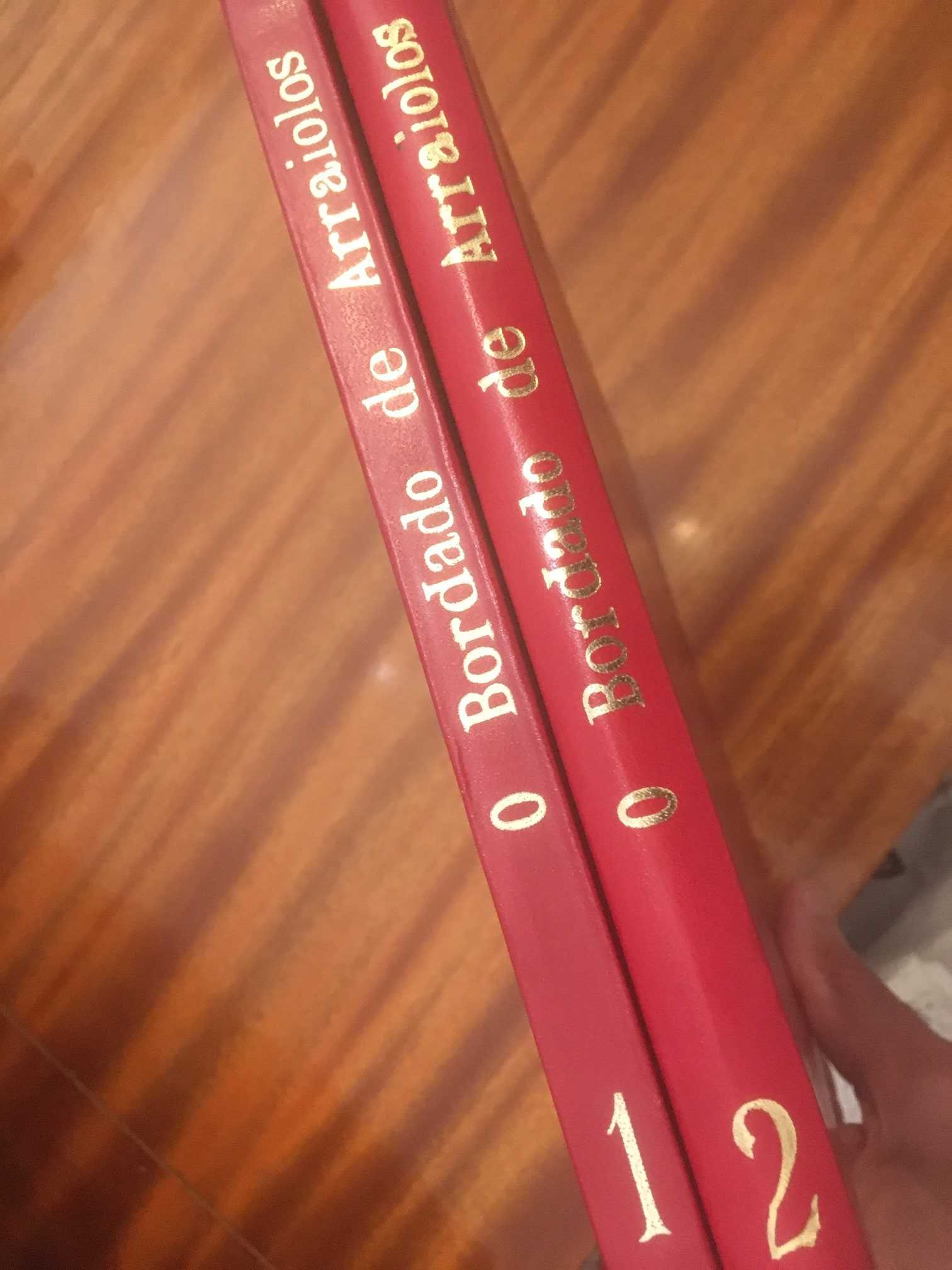 ANTIGO!  BORDADO DE ARRAIOLOS edição de autor ano 1955 (2 volumes)