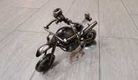 Статуетка Мотоцикл  з гонщиком з металу, ручна робота
