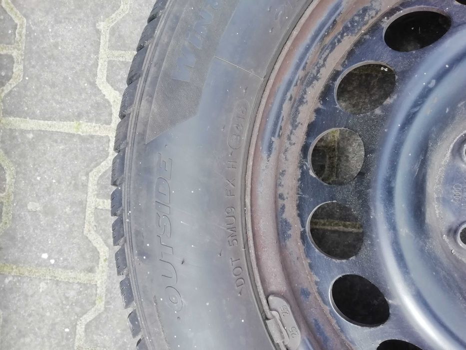 opony,koła zimowe hankok 215/60/16 audi,vw