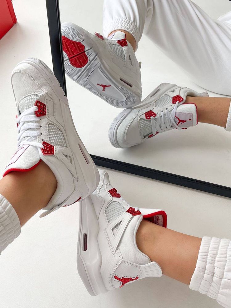 Sneakersy Nike Air Jordan 4 metallic red