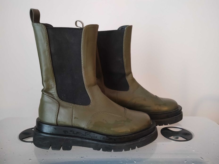 Zielone Botki damskie rozm. 39