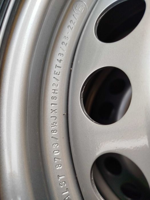 A98#Felgi stalowe Nowe 16" 5x112 Et 43 Vw Seat Audi Skoda