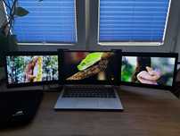 Portable Tri-Screen for Laptop Model: 3M1106D