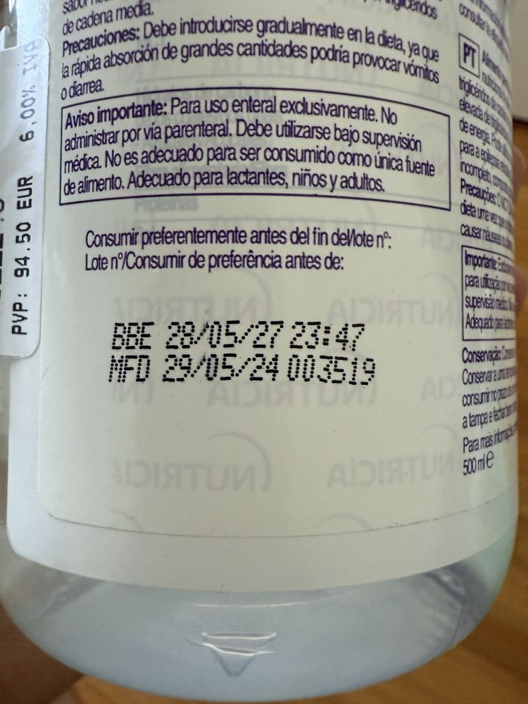 Nutricia Aceite MCT