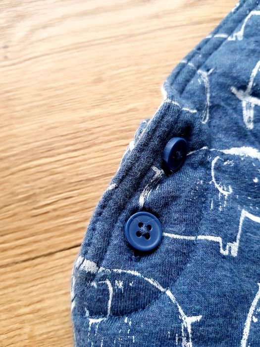 Spodnie ocieplane George na szelkach dla chłopca  roz.74 z Uk.