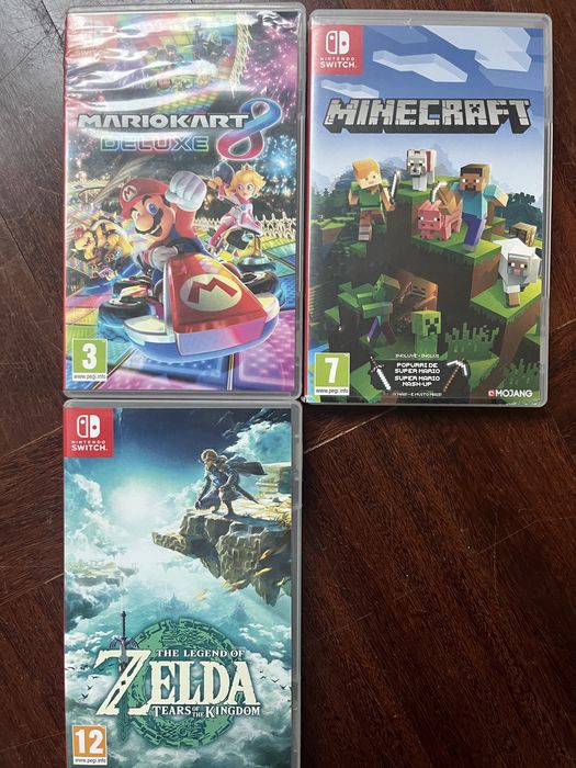 Jogos switch zelda / mario / minecraft