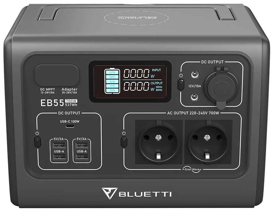 BLUETTI PowerOak EB55 (537 Вт/ч/700 Вт) электростанция В НАЛИЧИИ
