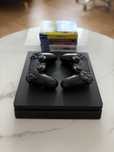 PS4 SLIM +2 pady +kabel zasilajacy