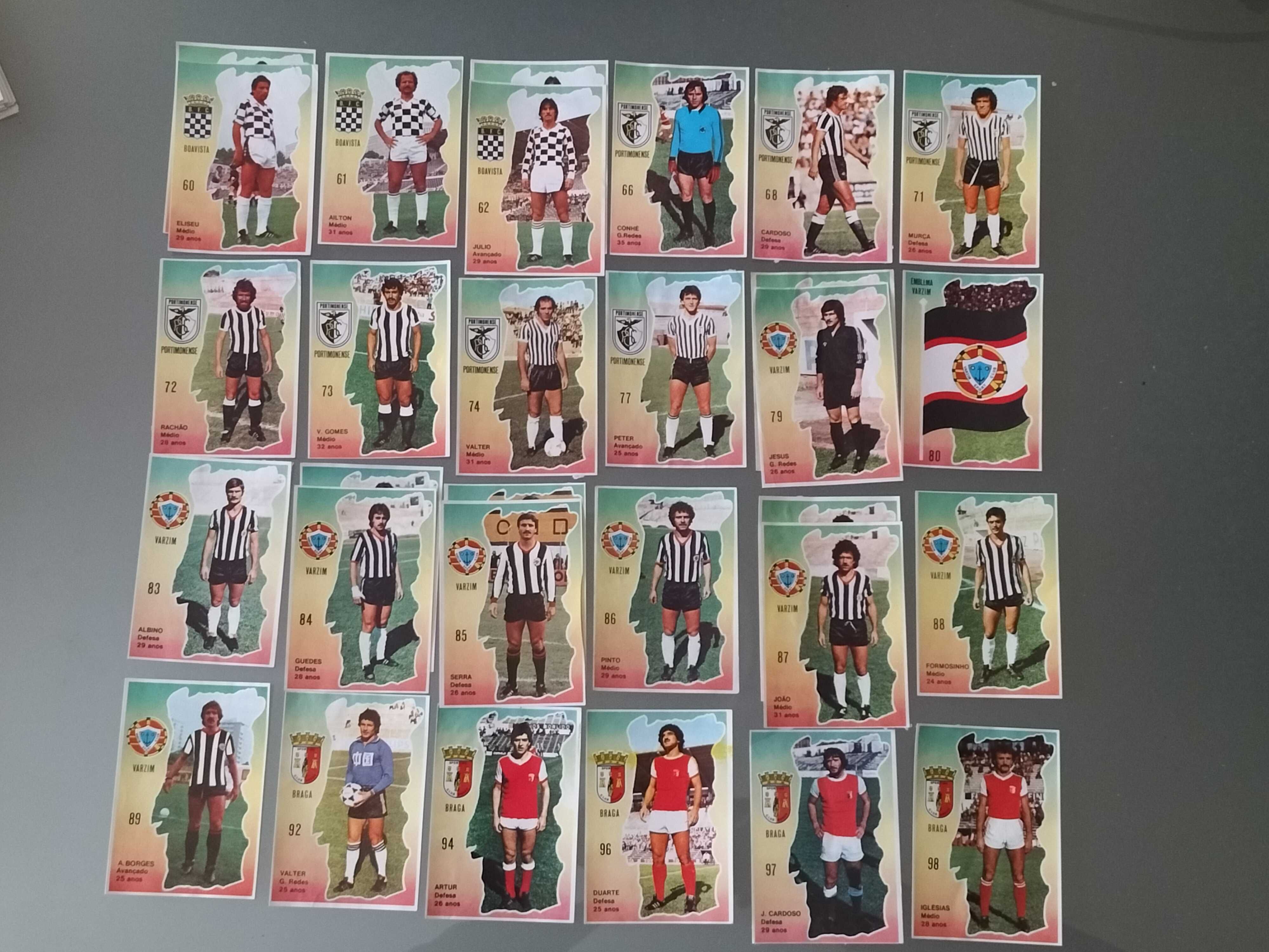 Lotes de Cromos "Idolos de Portugal 80-81"