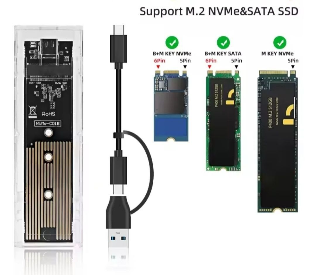 Зовнішній карман для диску USB