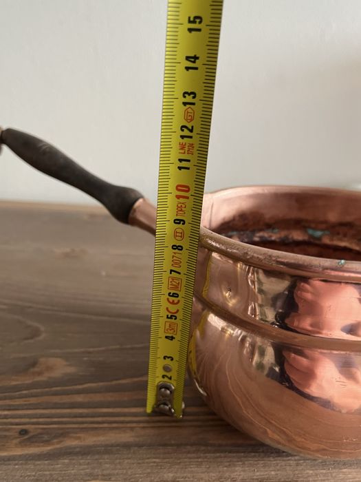 Miedziane naczynie ręcznie kute stylowe Starocia