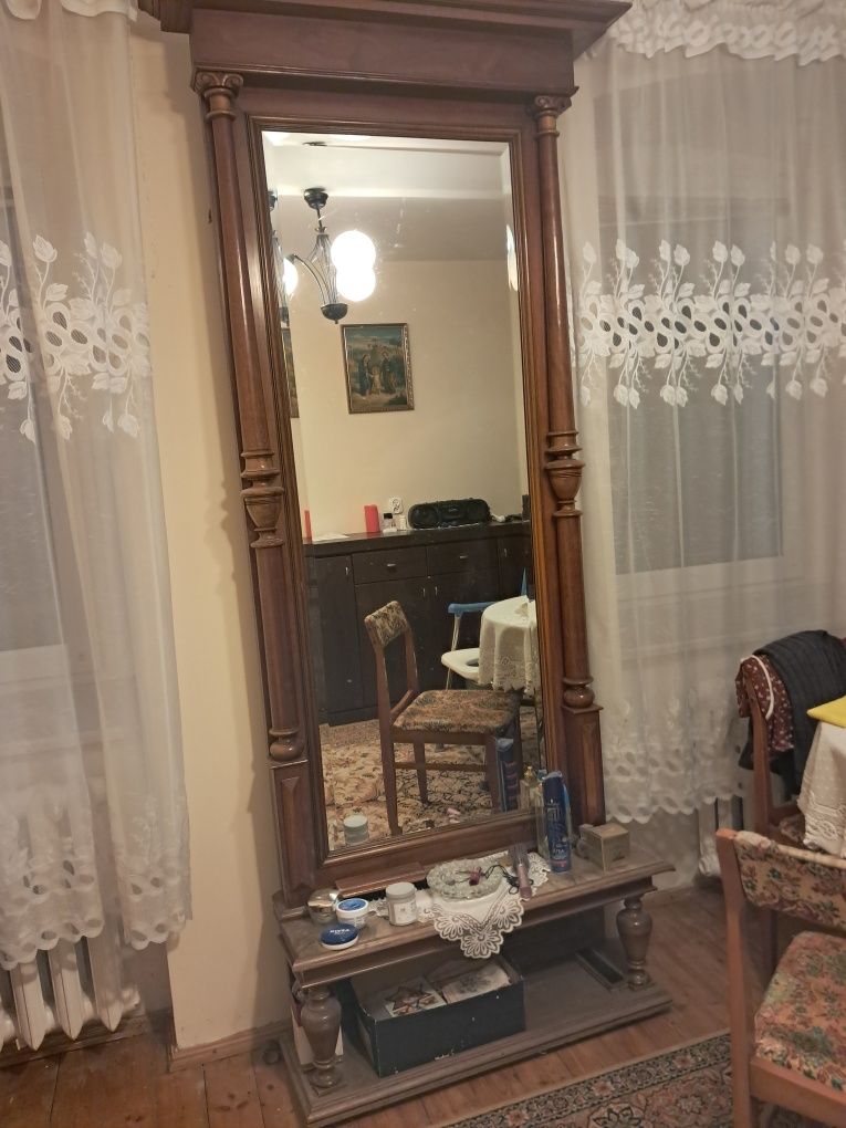 Tremo lustro kryształowe antyk XIX wiek