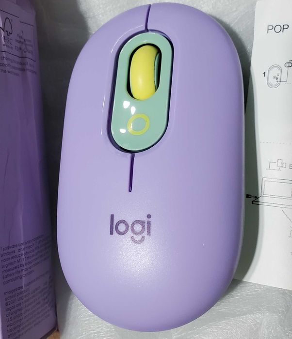 Беспроводная мышь POP mouse daydream (фиолетовая) Bluetooth + RF