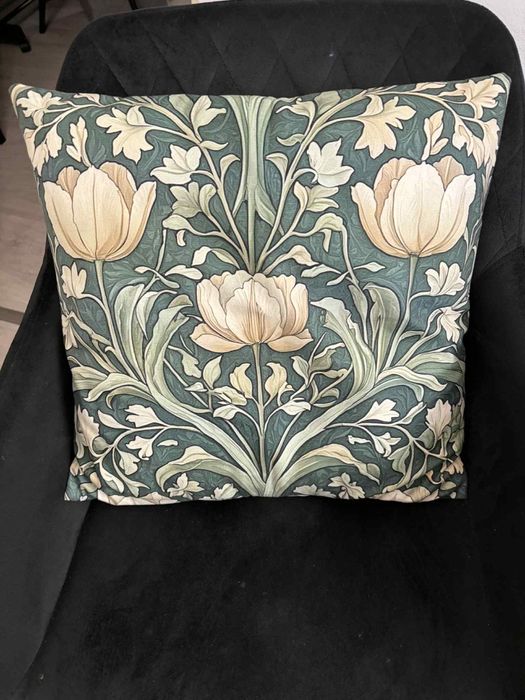 Komoda komody szafki szałwiowe wzory vintage shabby czarne zielone des