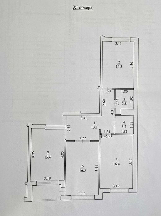 Продам 3-кімнатну квартиру у ЖК «Діамант», Масив, м.Бровари SL