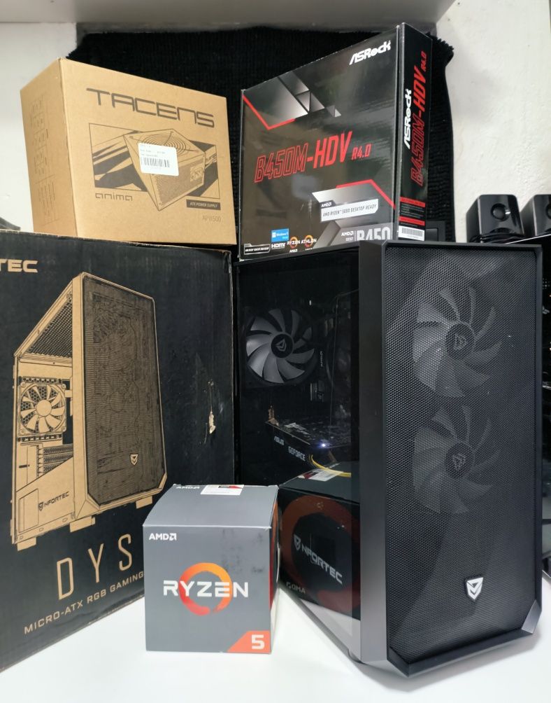 PC Gamer Ryzen 2600 4,4ghz+GTX 1660 6gb+16gb+740gb SSD