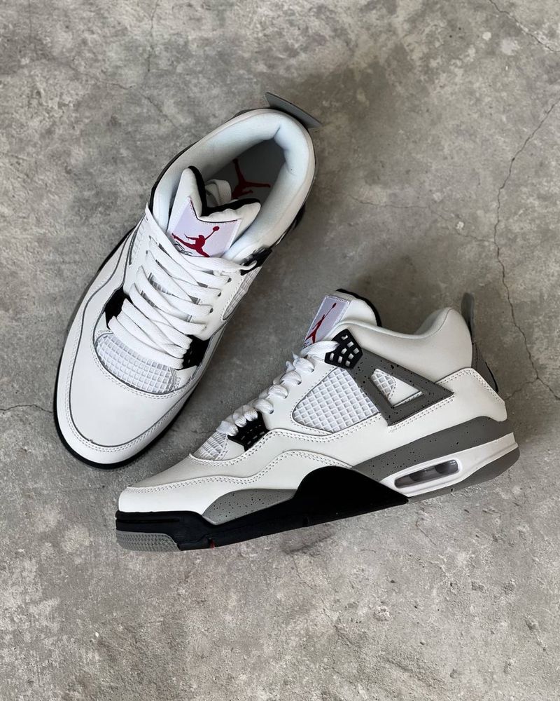 Buty Nike Air Jordan Retro 4 White Cement 36-45 męskie trampki