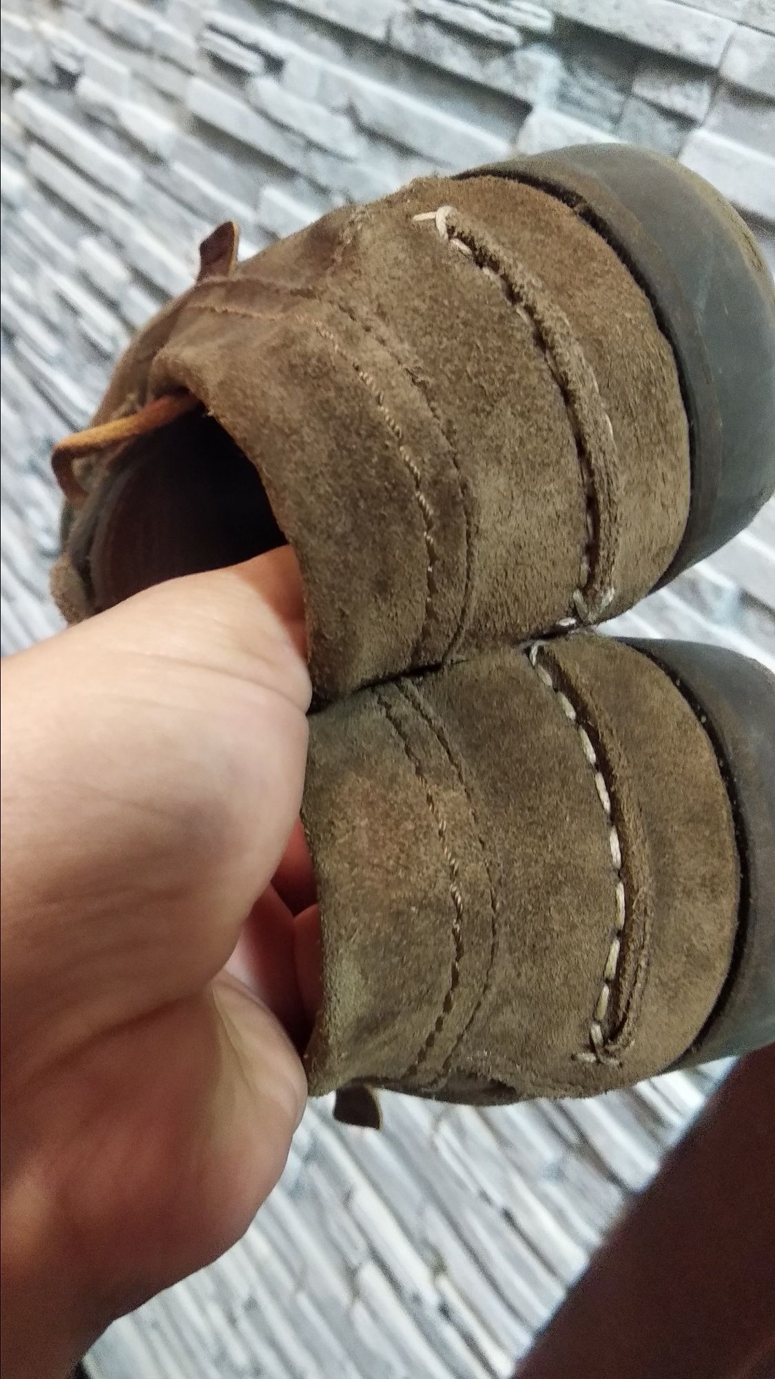 Замшевые туфли макасины