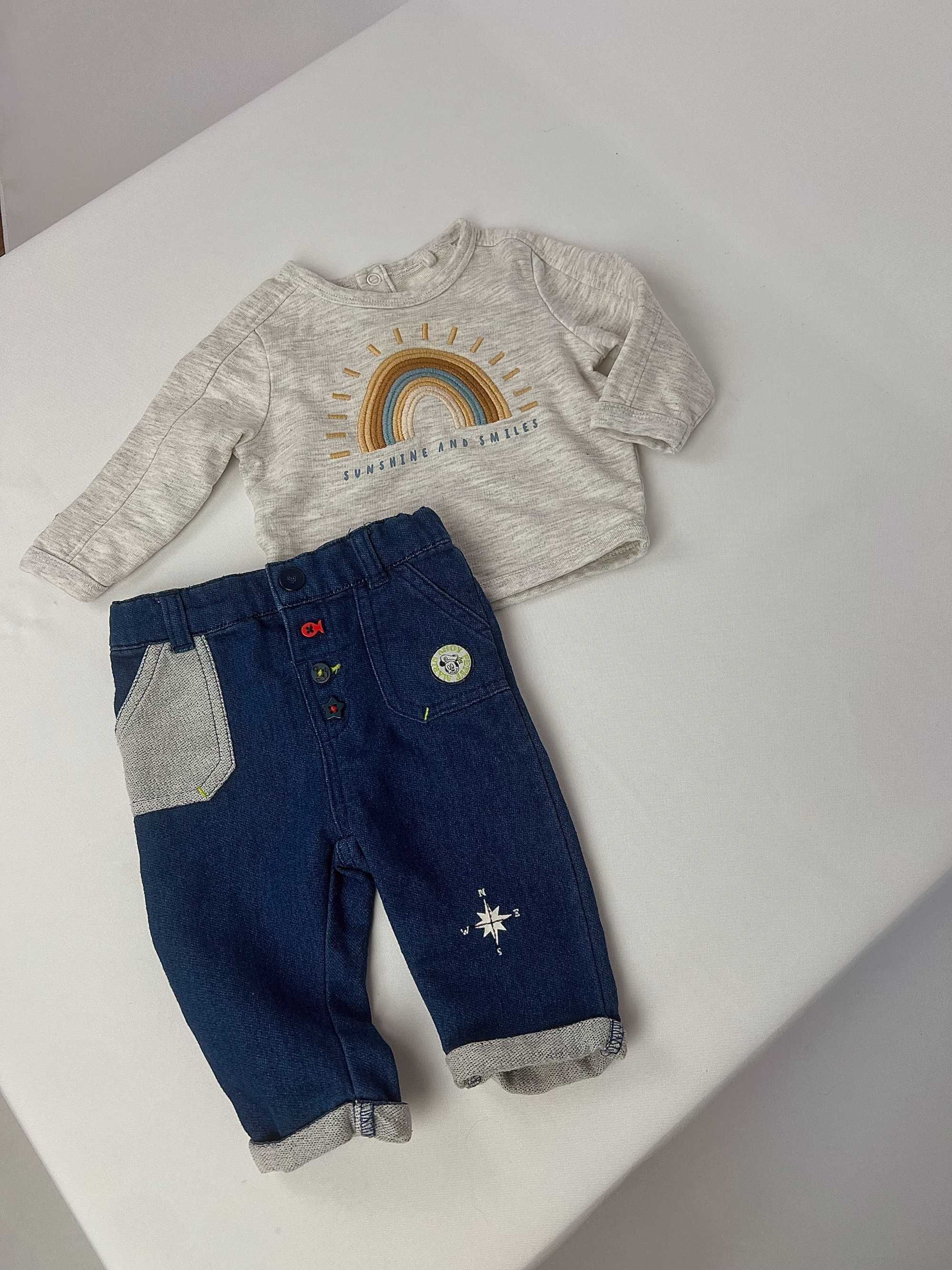 Комплект для немовля на 0-3 міс джинси і кофта Disney